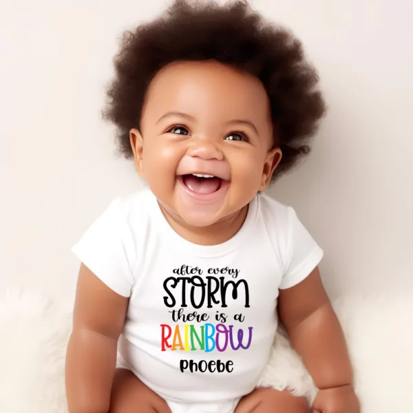 After Every Storm There Is A Rainbow Baby Vest