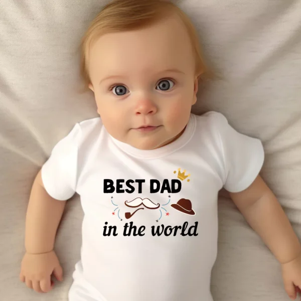 Best Dad In The World Baby Vest