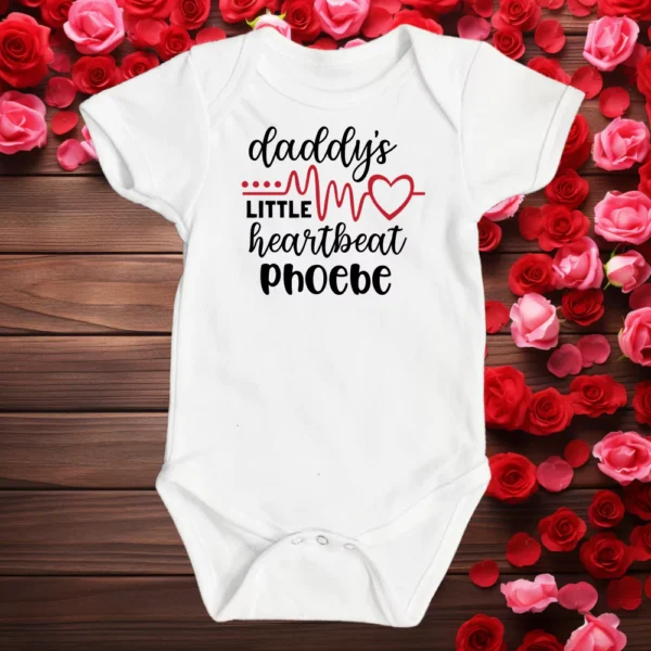 Daddy's Little Heartbeat Valentine Vest