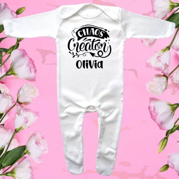 Envelope Neck Chaos Creator Arrow Sleepsuit