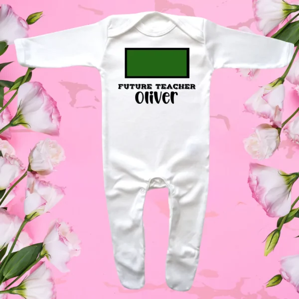 Envelope Neck Future Teacher Sleepsuit