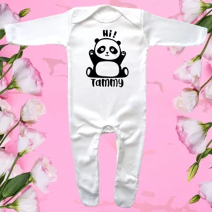 Envelope Neck Hi Panda Sleepsuit