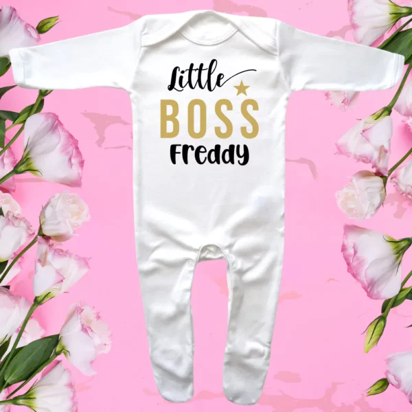 Envelope Neck Little Boss Sleepsuit