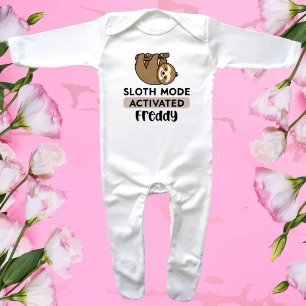 Envelope Neck Sloth Mode Activated Sleepsuit