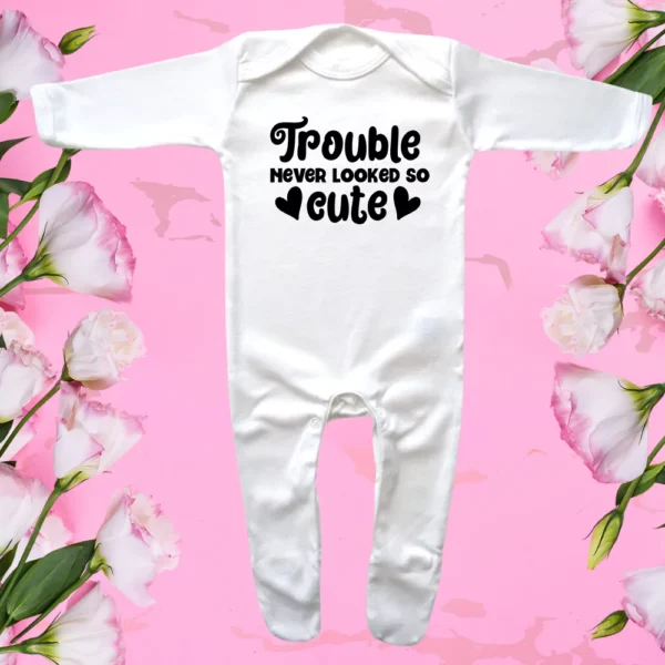 Envelope Neck Trouble Never Looked So Cute Sleepsuit