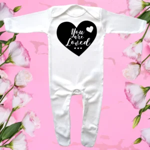 Envelope Neck You Are Loved Sleepsuit