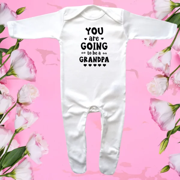 Envelope Neck Your Going To Be A Grandpa Sleepsuit