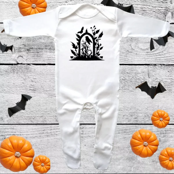 Gothic Bell Jar Envelope Neck Sleepsuit