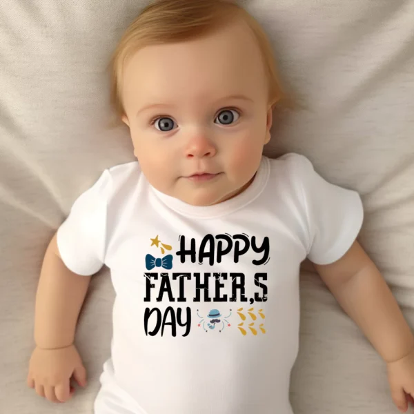 Happy Father's Day Baby Vest