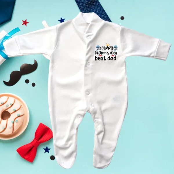 Happy Father's Day Best Dad Sleepsuit