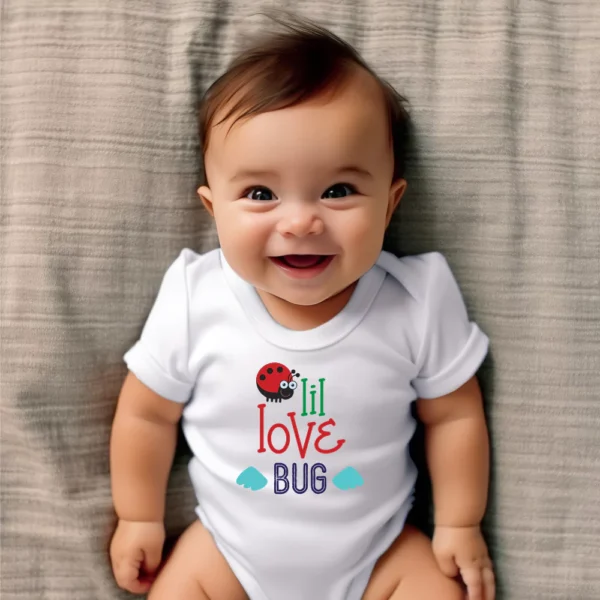 Lil Love Bug Valentine Baby Vest