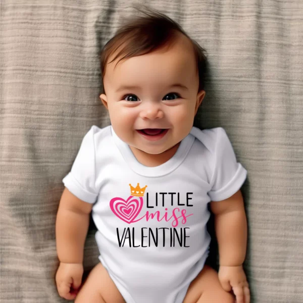 Little Miss Valentine Baby Vest