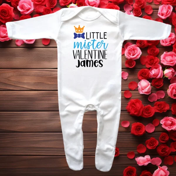 Little Mister Envelope Neck Sleepsuit