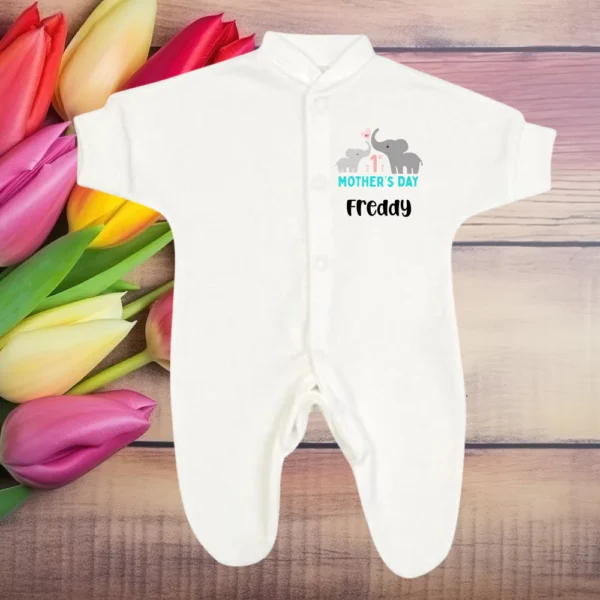 Micro Prem 1st Mothers Day Elephant Sleepsuit