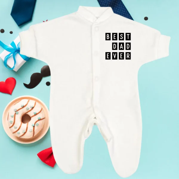 Micro Prem Best Dad Ever Sleepsuit