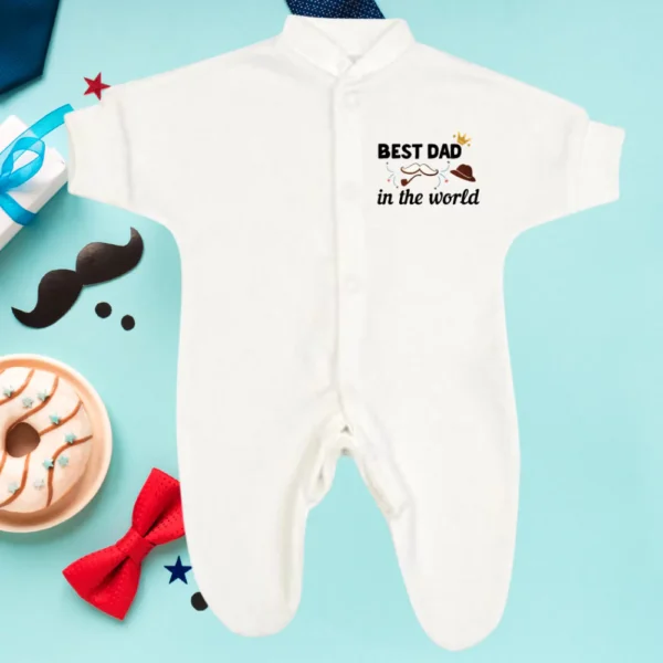 Micro Prem Best Dad In The World Sleepsuit