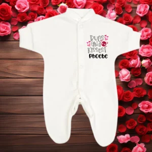 Micro Prem Bug's And Kisses Valentine Sleepsuit