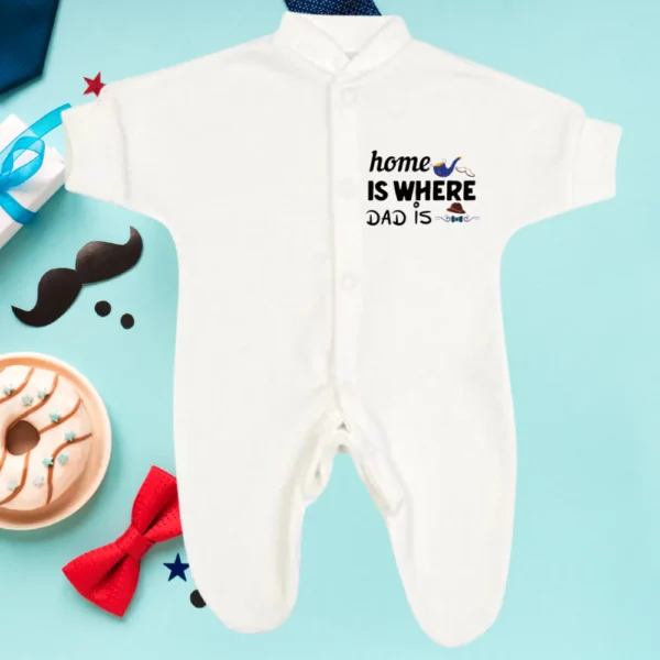 Micro Prem Home Is Where Dad Is Sleepsuit