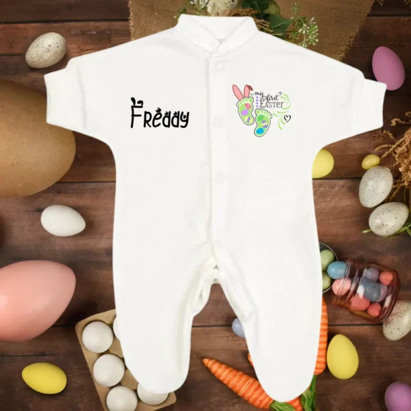 Micro Prem My First Easter Baby Feet Sleepsuit