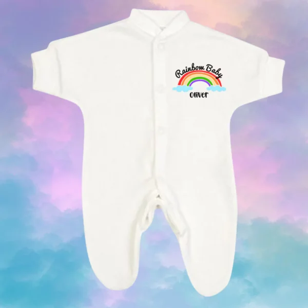 Micro Prem Rainbow Baby Clouds Sleepsuit