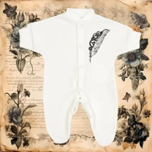 Micro Prem Steampunk Feather Sleepsuit