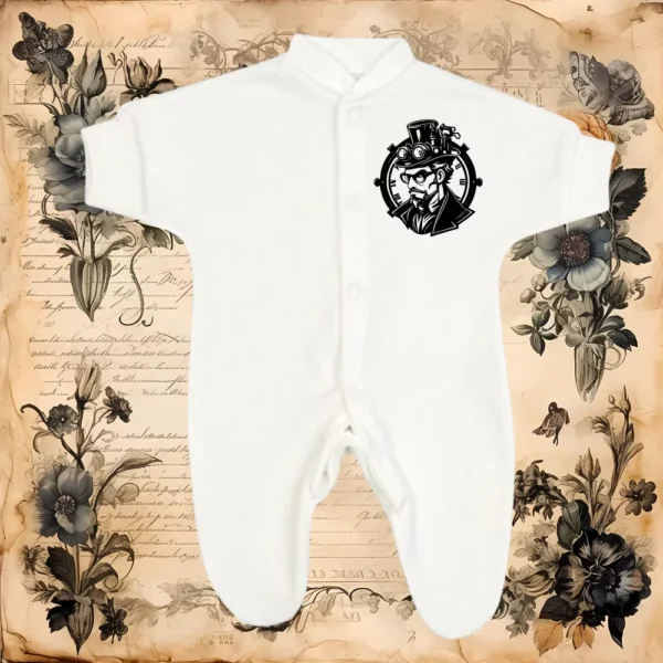 Micro Prem Steampunk Gentleman Clock Sleepsuit