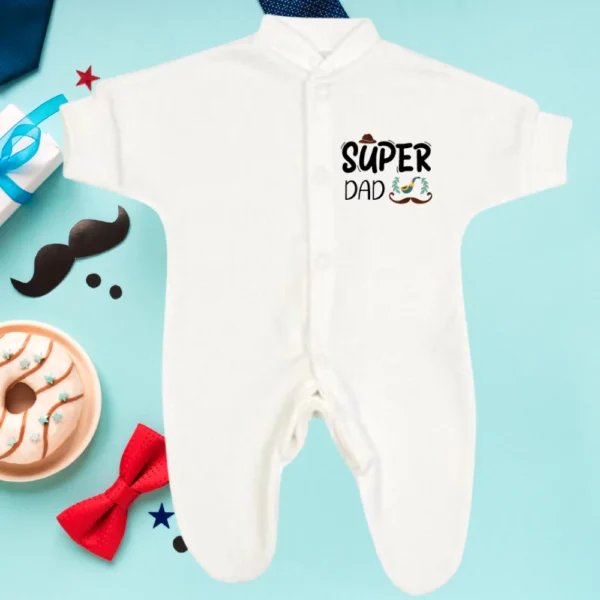 Micro Prem Super Dad Sleepsuit