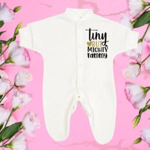 Micro Prem Tiny But Mighty Gold Sleepsuit