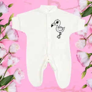 Micro Premature Cute Flamingo Sleepsuit