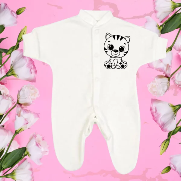 Micro Premature Cute Tiger Sleepsuit