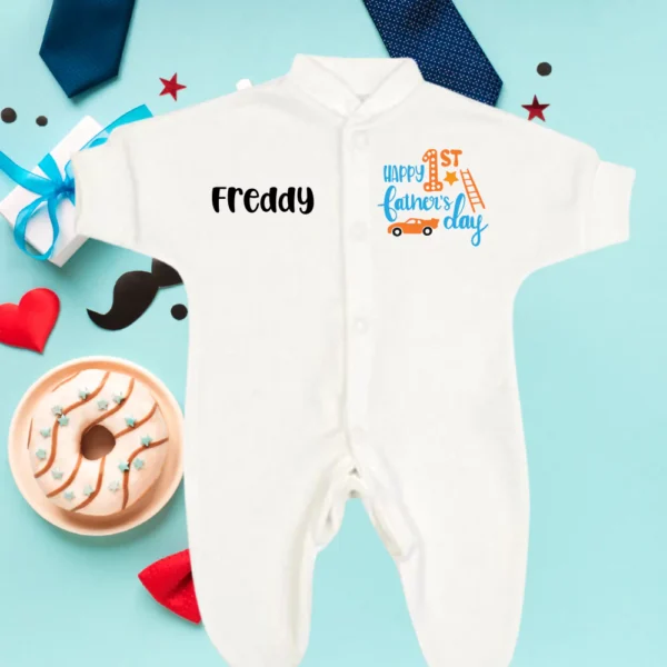 Micro Premature Happy 1st Fathers Day Sleepsuit