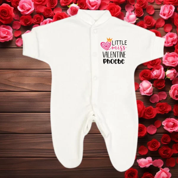 Micro Premature Little Miss Valentine Sleepsuit