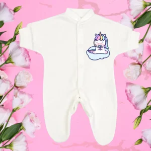 Micro Premature Unicorn Sitting Lolly Sleepsuit