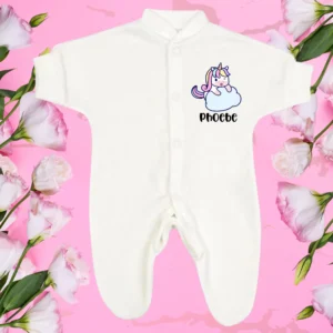 Micro Premature Unicorn Winking Cloud Sleepsuit