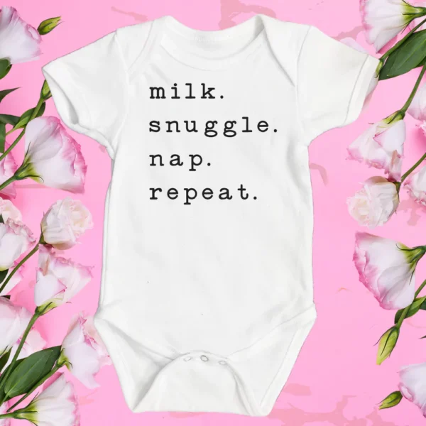 Milk Snuggle Nap Repeat Vest