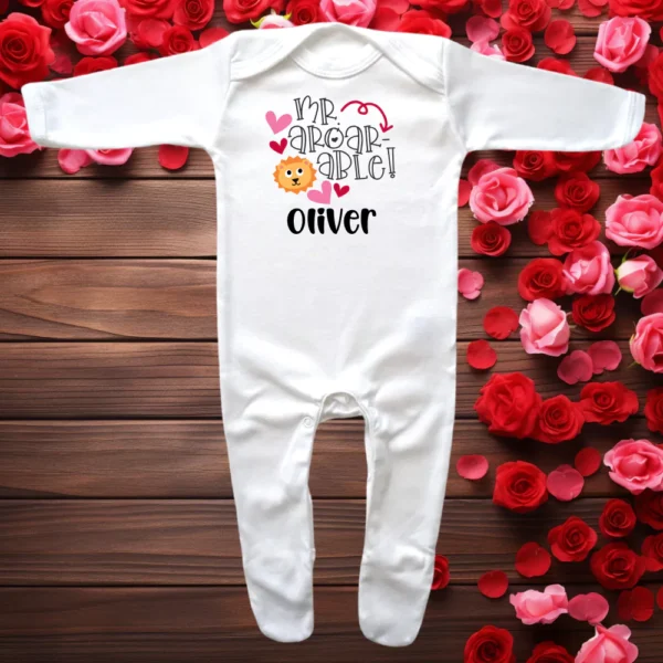 Mr Aroar-able Envelope Neck Sleepsuit