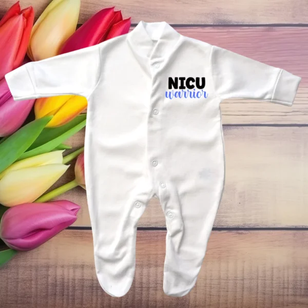 NICU Warrior Blue Sleepsuit