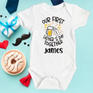 Our First Fathers Day Together Vest