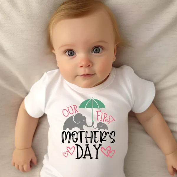 Our First Mothers Day Baby Vest