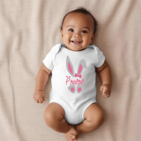 Personalised Easter Bunny Baby Vest