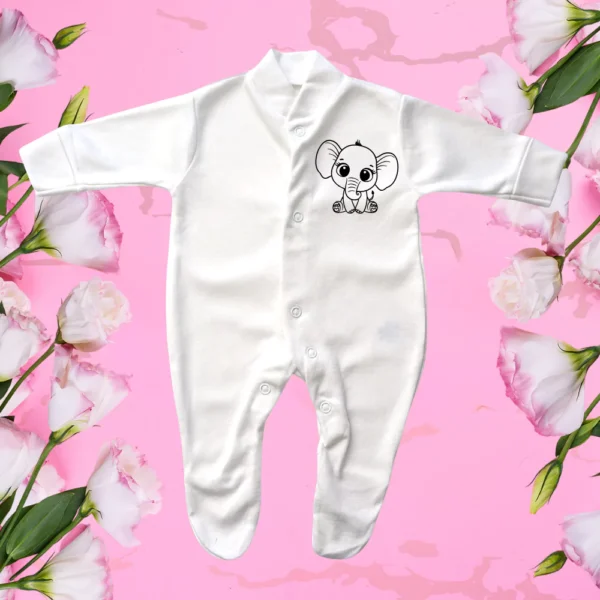 Prem Baby Cute Elephant Sleepsuit