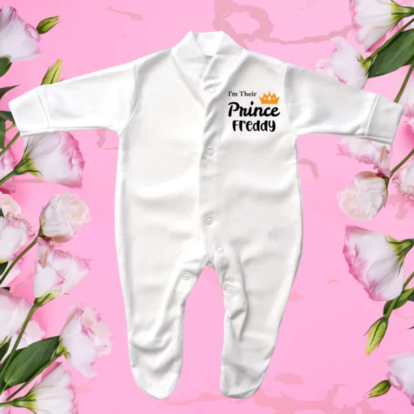 Prem Baby I'm Their Prince Sleepsuit