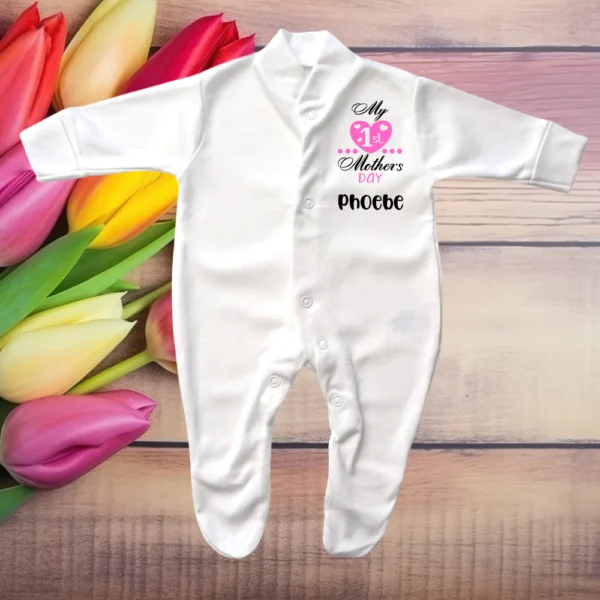 Prem Baby MY 1st Pink Mothers Day Sleepsuit