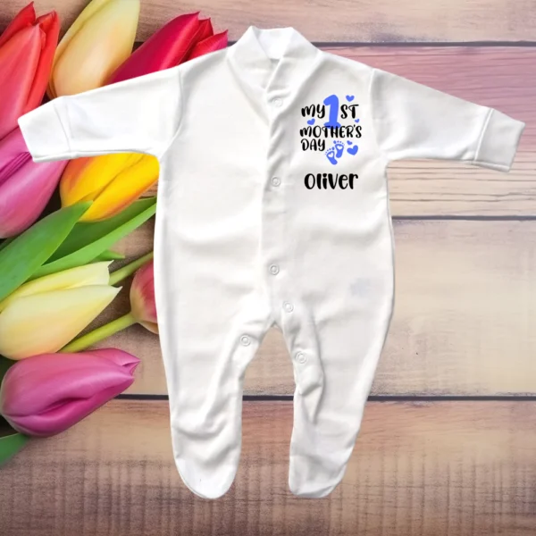 Prem Baby My 1st Mothers Day Feet Sleepsuit