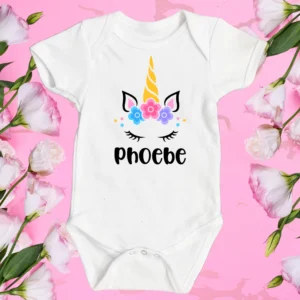 Prem Baby Unicorn Flowers Vest