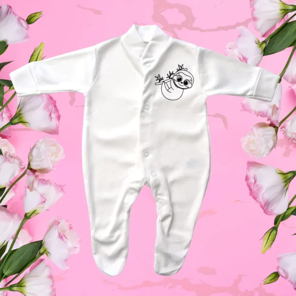 Premature Baby Cute Sloth Sleepsuit