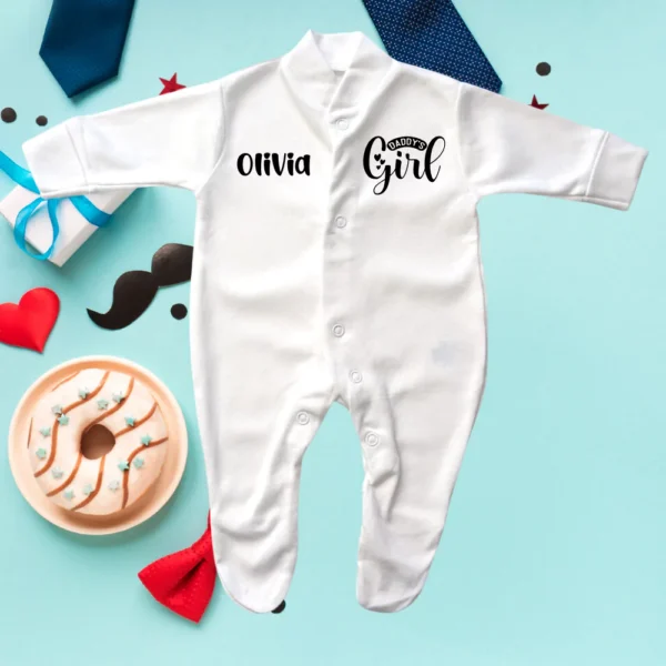 Premature Baby Daddy's Girl Sleepsuit