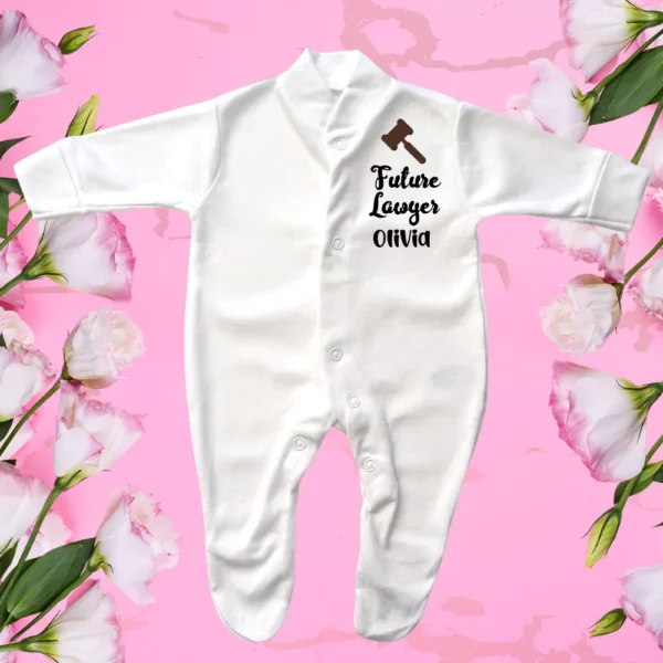 Premature Baby Future Lawyer Sleepsuit