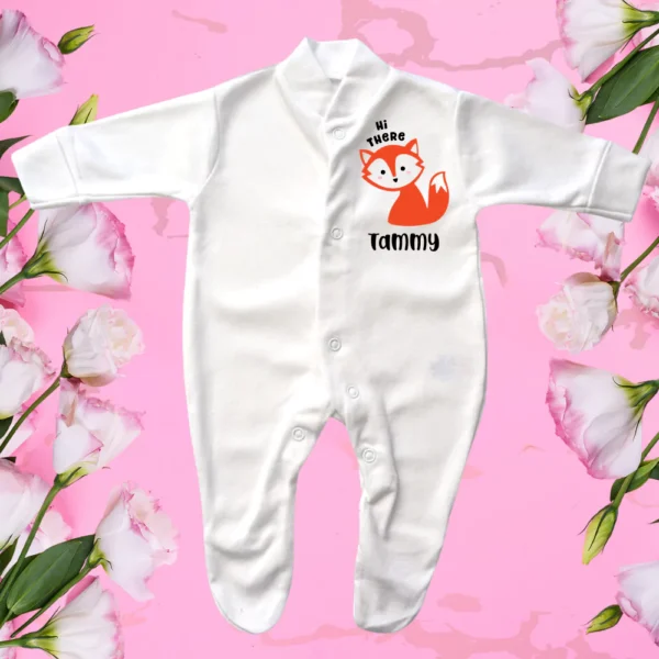 Premature Baby Hi There Fox Sleepsuit