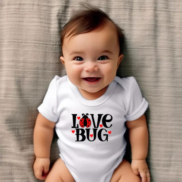 Premature Baby Love Bug Valentine Baby Vest